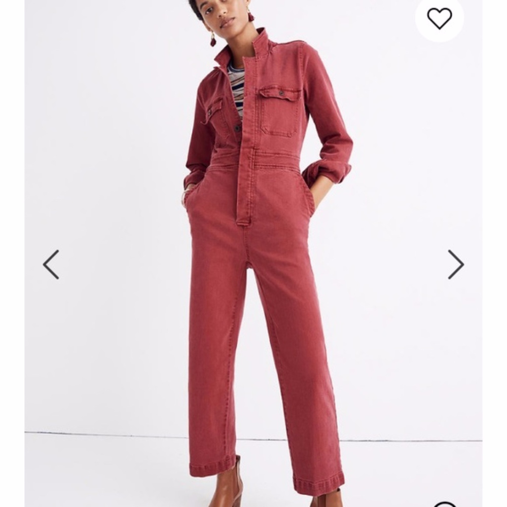 Madewell Garment-Dyed Denim Slim Coverall Jumpsuit
